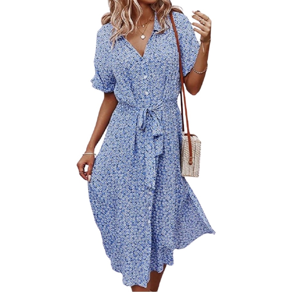 SHEIN Floral Midi Dress